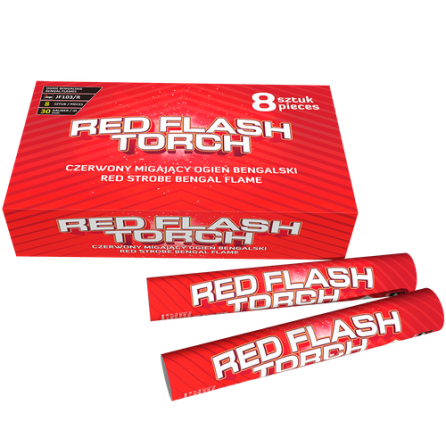 Flary Red Strobe Torch JF103/R F1 12/8