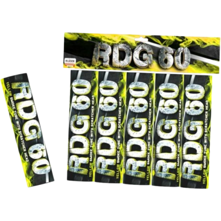 Świeca dymna na draskę żółta RDG60ZL(SH) T1 20/5