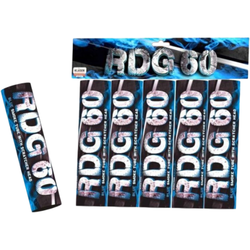 Świeca dymna na draskę niebiesk RDG60M(SH) T1 20/5