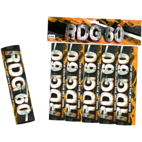 Świeca dymna na draskę pomarańc RDG60O(SH) T1 20/5