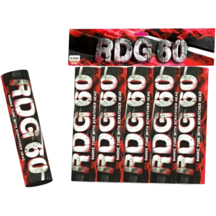 Świeca dymna na draskę czerwona RDG60C(SH) T1 20/5