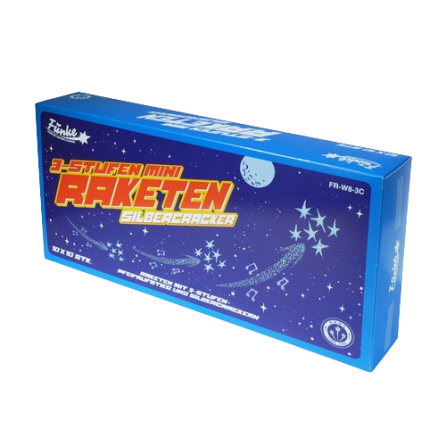 3-Stufen Mini Raketen Silbercracker FR-W8-3C F2 10/10/10
