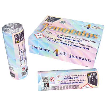 Fontanna Gold And Silver With Bblue Pistil JF109 F2 16/4