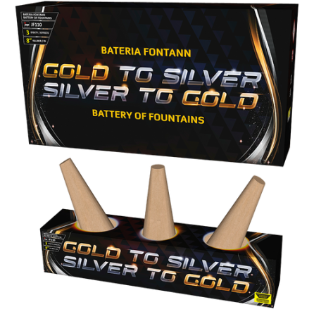 Fontanna estradowa Wachlarz Gold to Silver, Silver to Gold JF110 F2 16/1