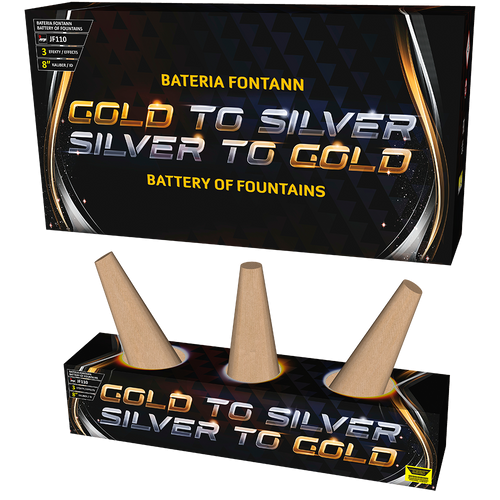 Fontanna estradowa Wachlarz Gold to Silver, Silver to Gold JF110 F2 16/1