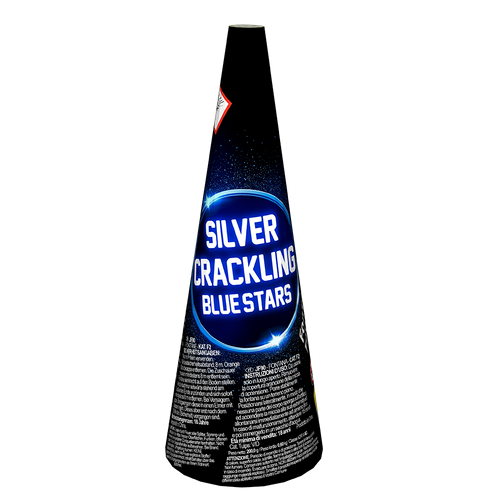 Silver Crackling Blue Stars JF90 F2 20/1