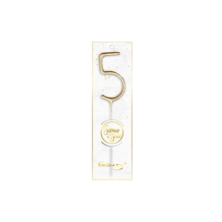 Zimne Ognie Cyfra "5" złote TXF805 F1 12/20