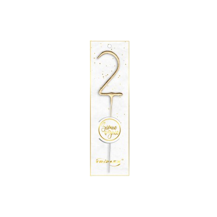 Zimne Ognie Cyfra "2" złote TXF802 F1 12/20