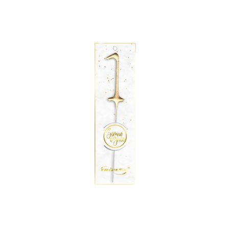 Zimne Ognie Cyfra "1" złote TXF801 F1 12/20